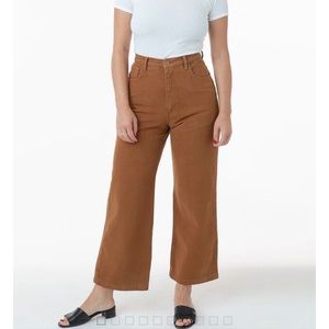 Los Angeles Apparel Wide Leg Super High Rise Jean